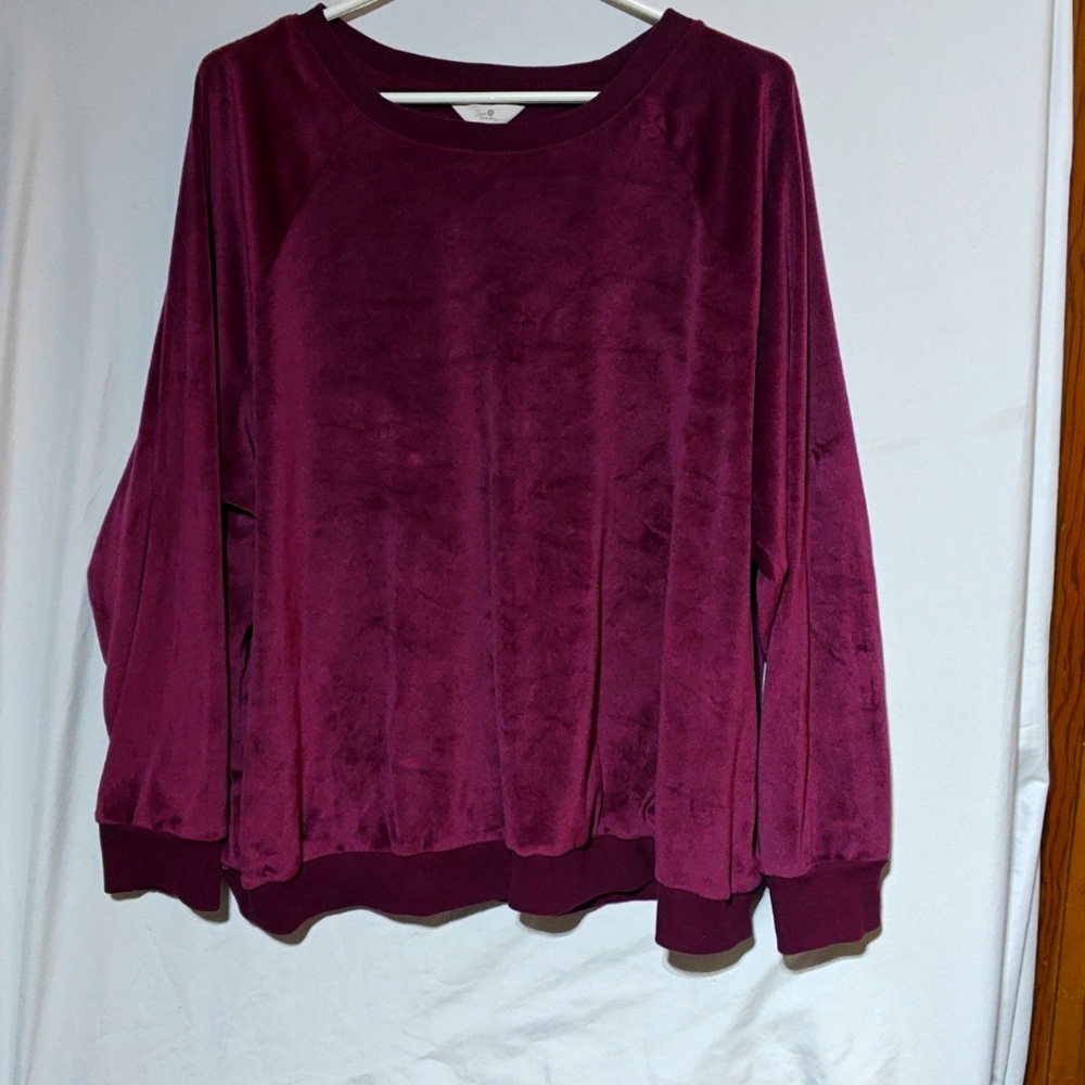 Velour winter top